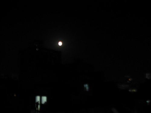 full moon over Mumbai