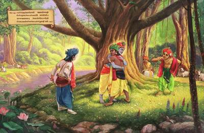 Krsna with His friends